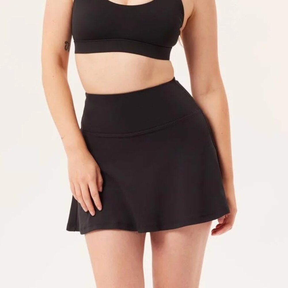 Girlfriend Collective‎ Float Ultralight Skort in Black Small NWT